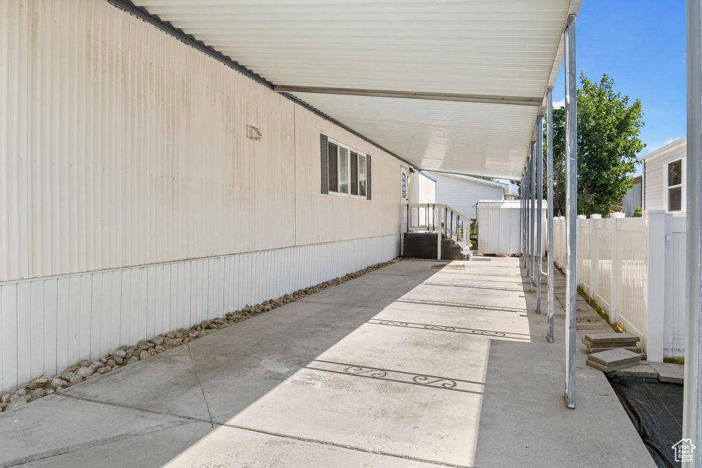 View of patio