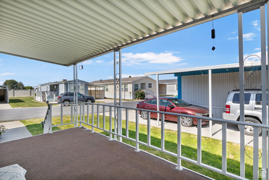 View of patio / terrace with a residential view