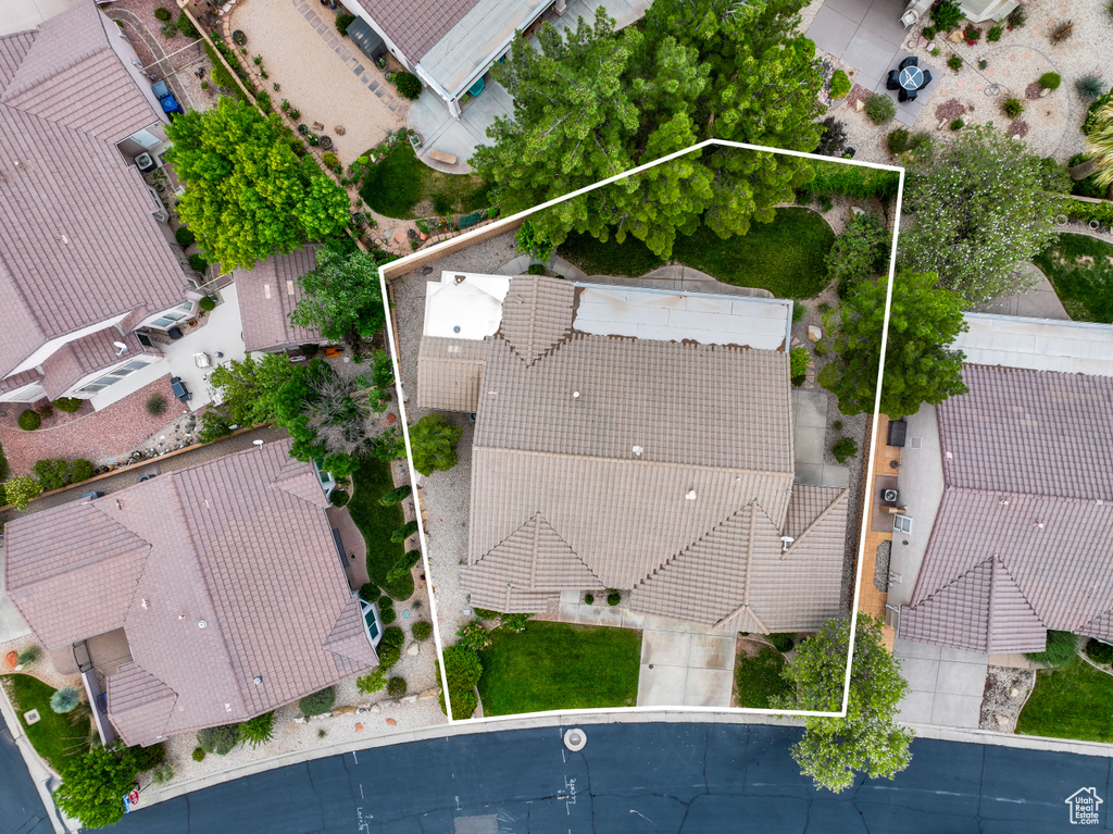 View of property location with property parcel outlined