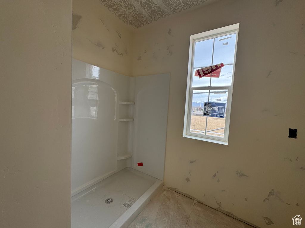 Bathroom featuring a shower