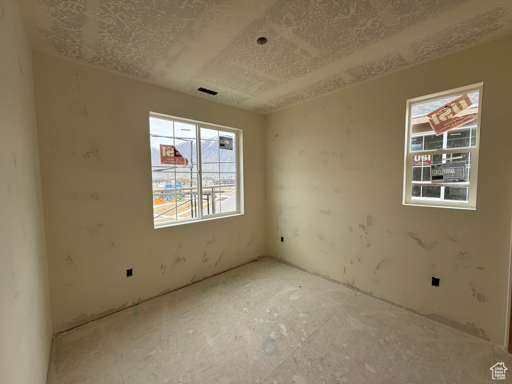 View of spare room