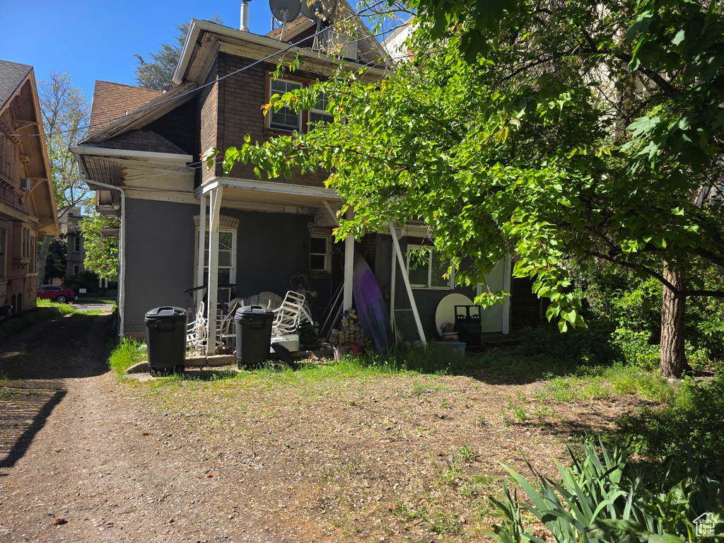 View of back of property