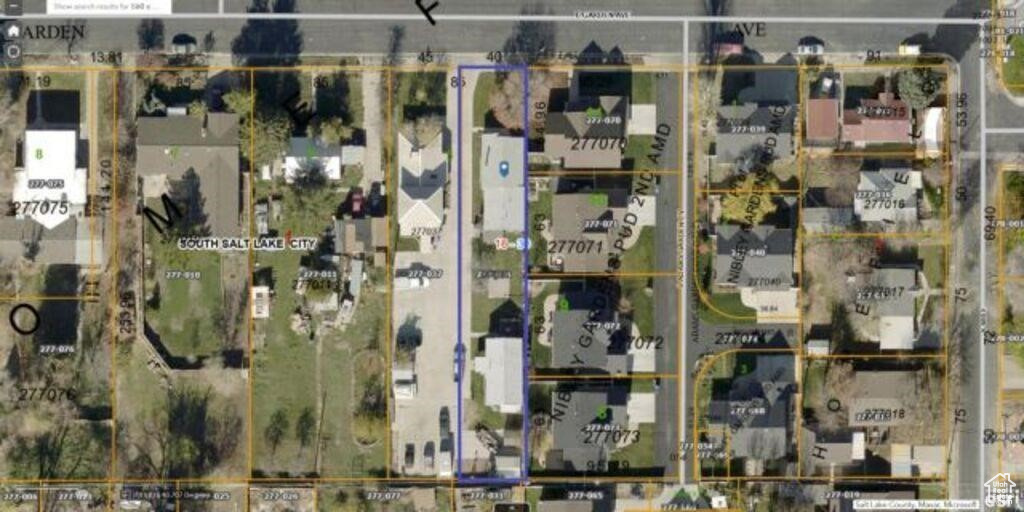 Aerial overview of property\'s location
