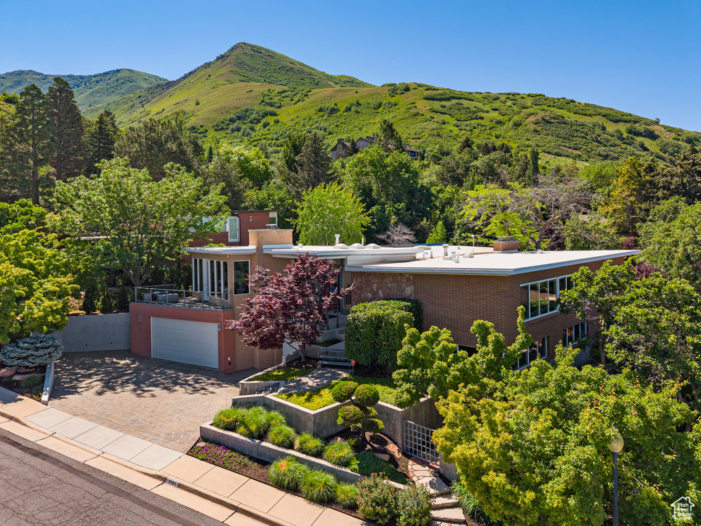 View of mountain background
