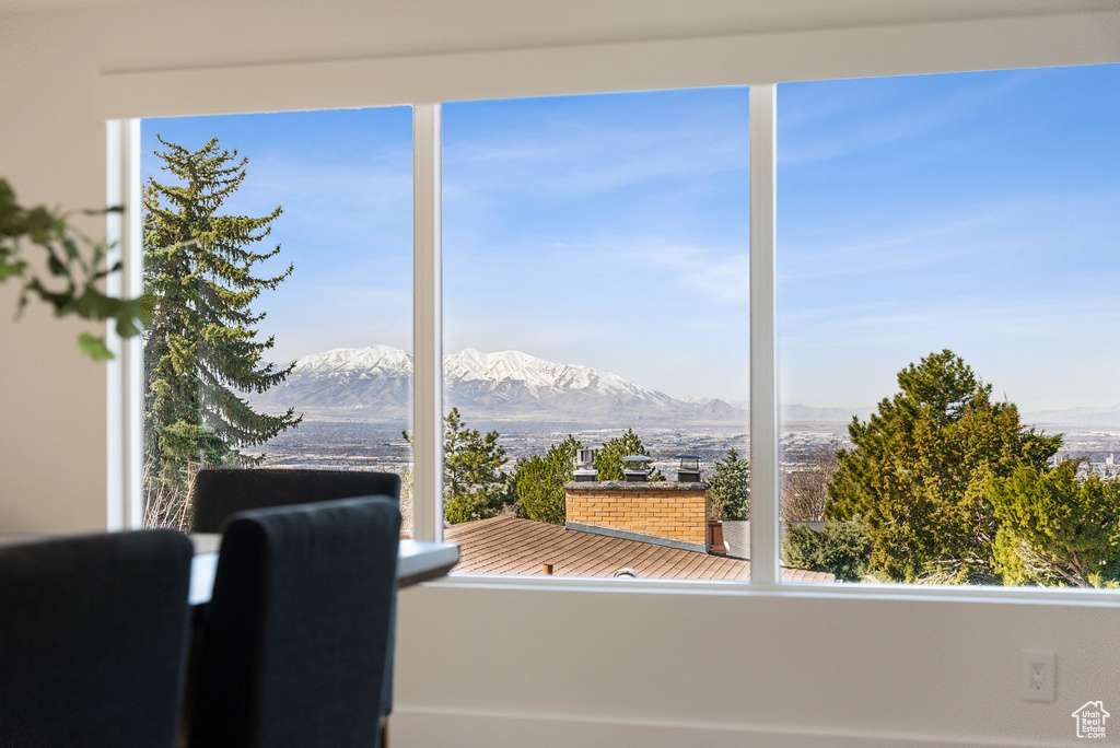 Detailed view of mountains