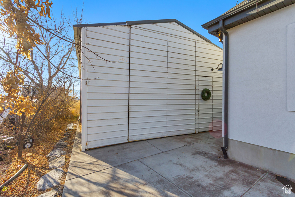 View of outbuilding