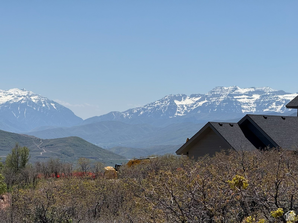 View of mountain background