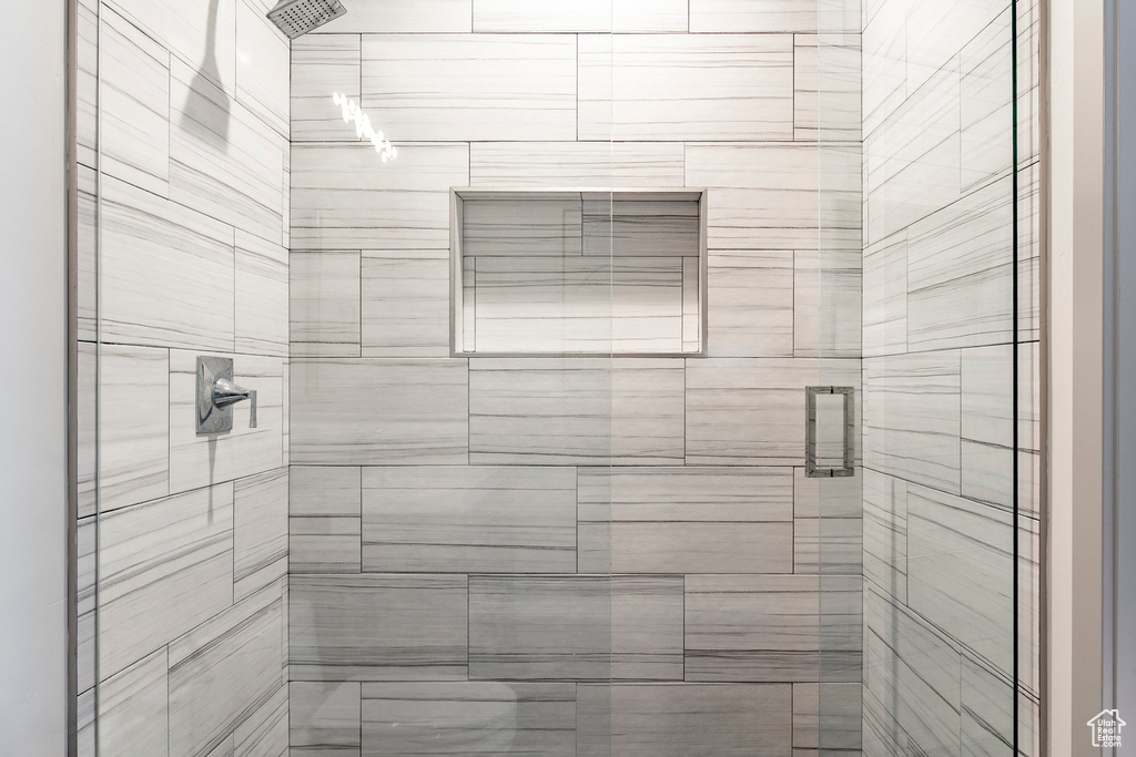 Full bathroom with a stall shower