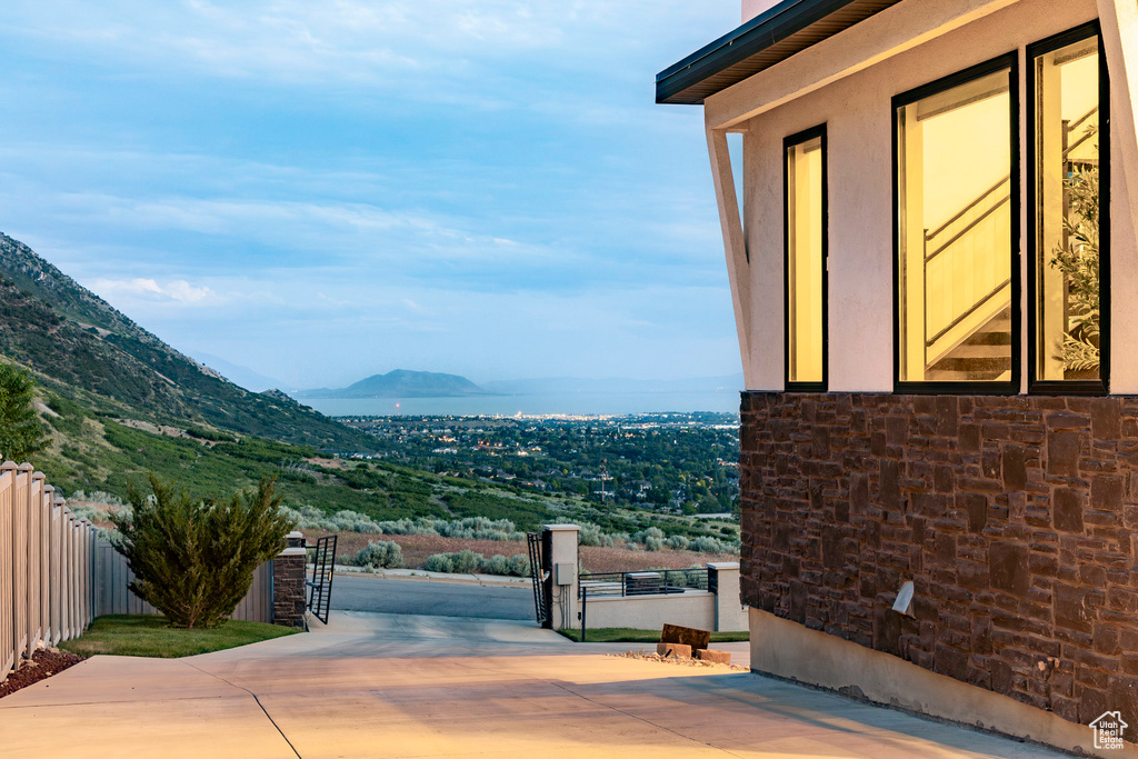 View of mountain backdrop