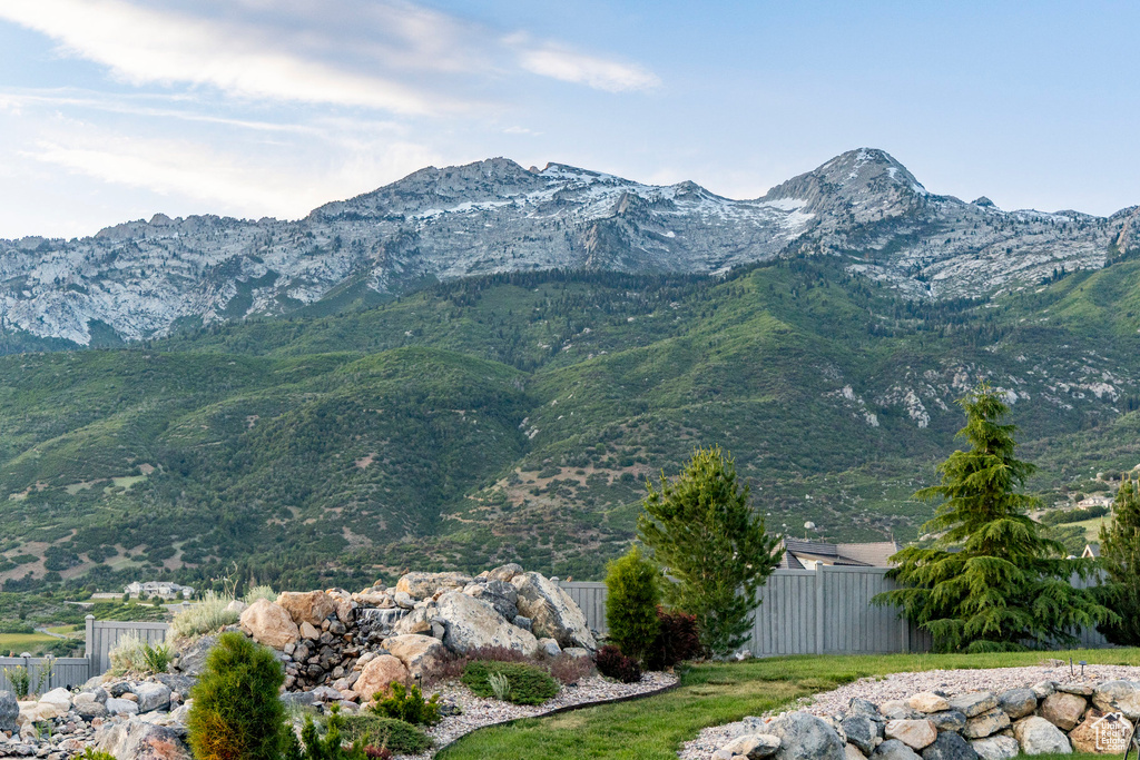 View of mountain background