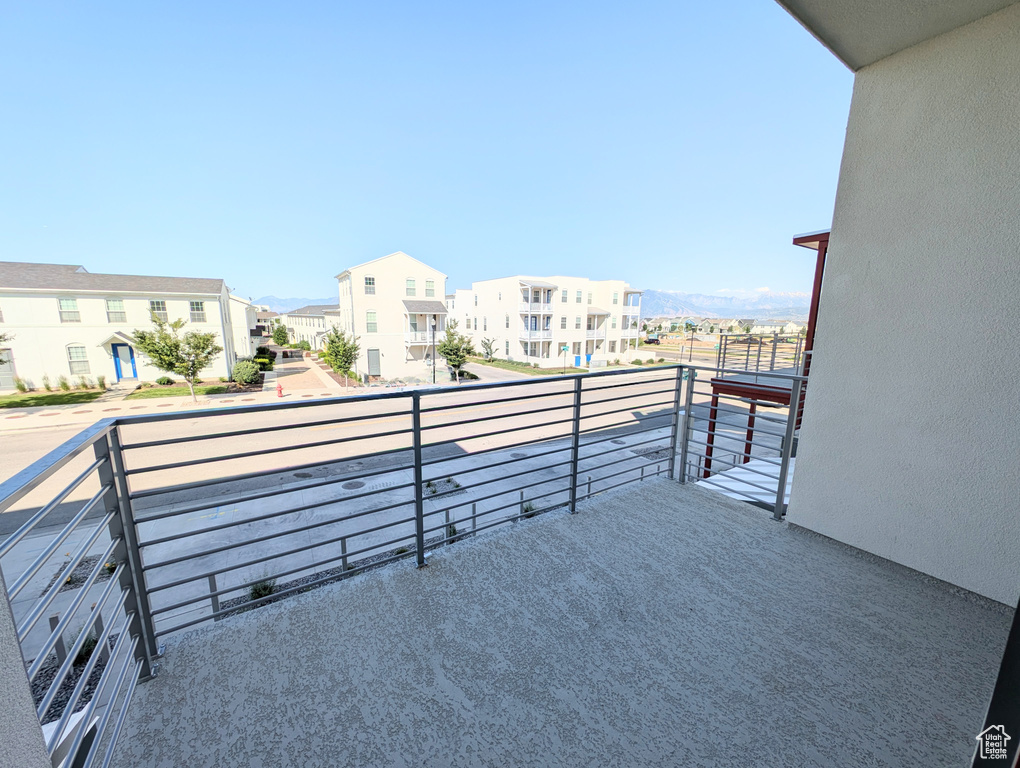 Balcony with a residential view