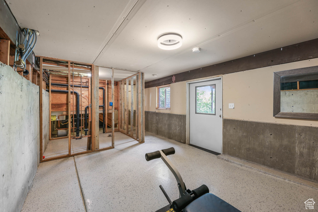 View of basement