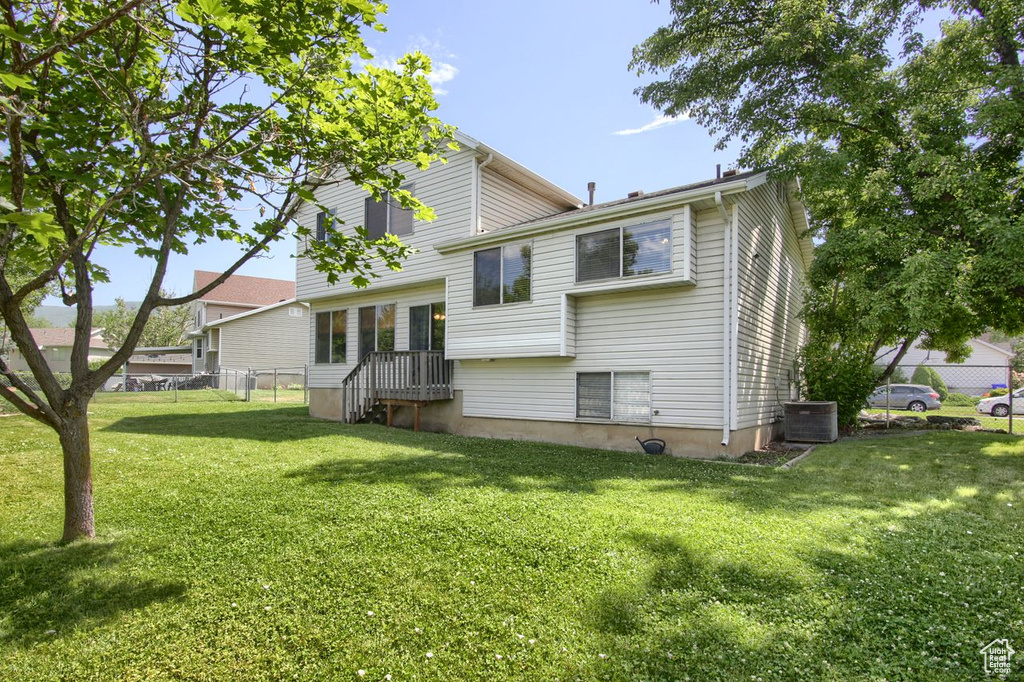 Rear view of property