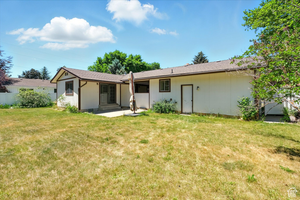 Back of property