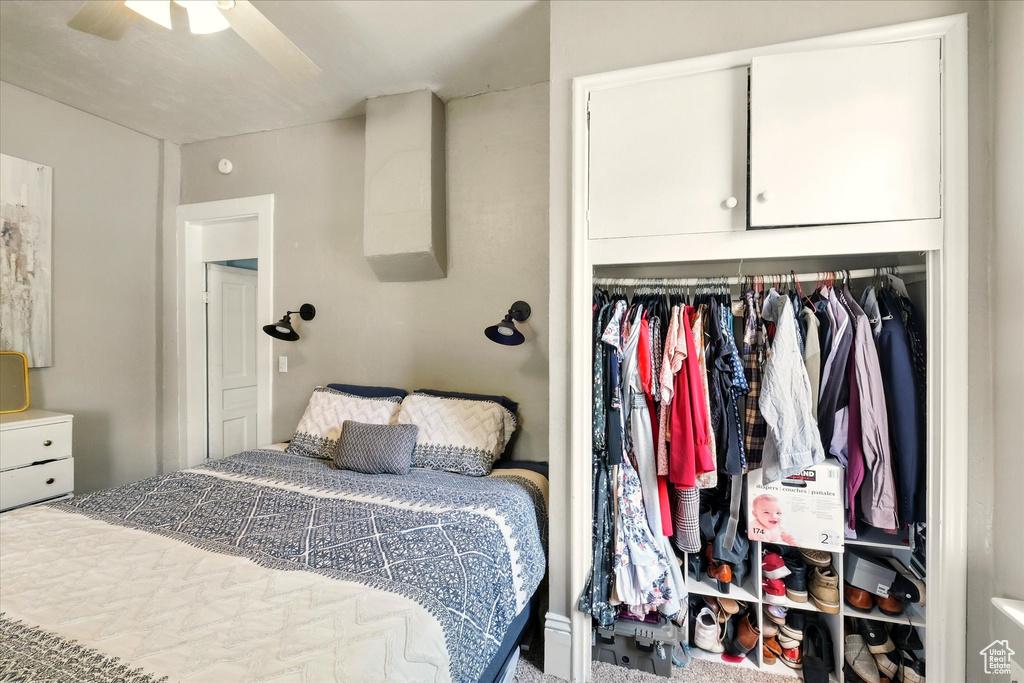 Bedroom featuring a closet
