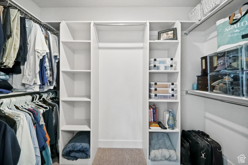 View of spacious closet