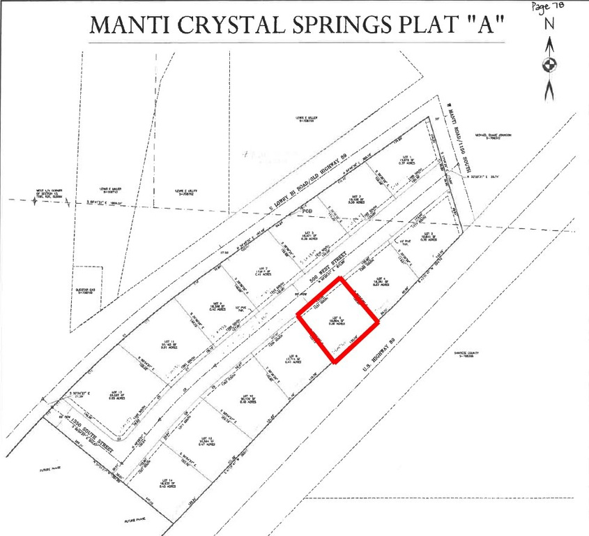 Map of parcels