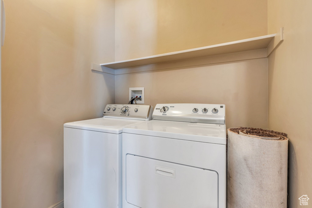 Laundry area with washer and dryer