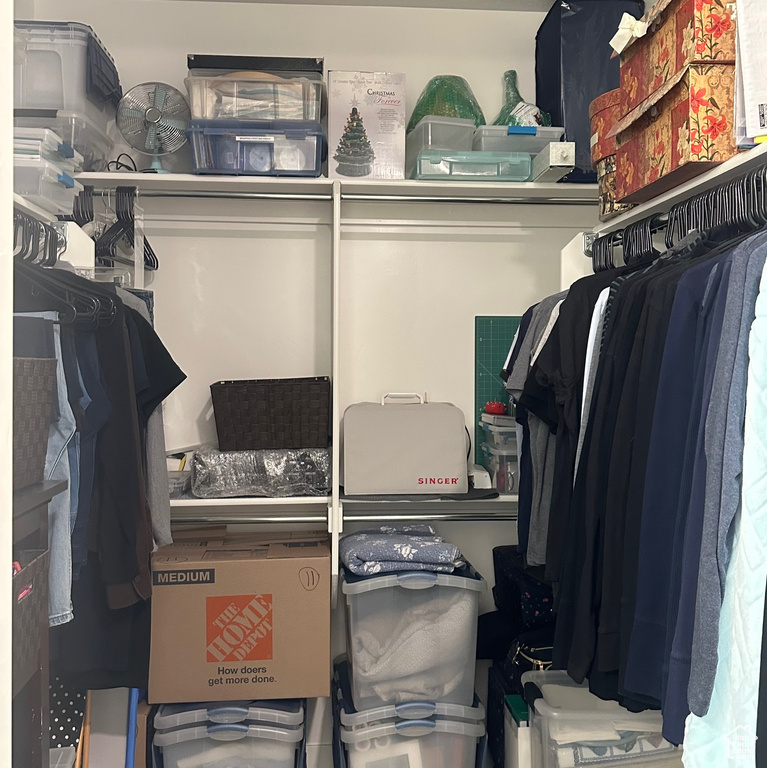 View of spacious closet