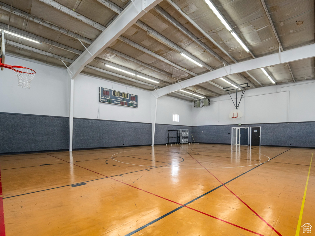 View of basketball court with community basketball court and an area for sports