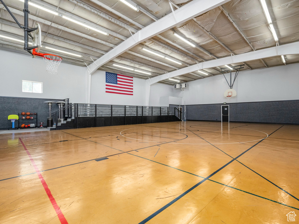 View of sport court featuring community basketball court