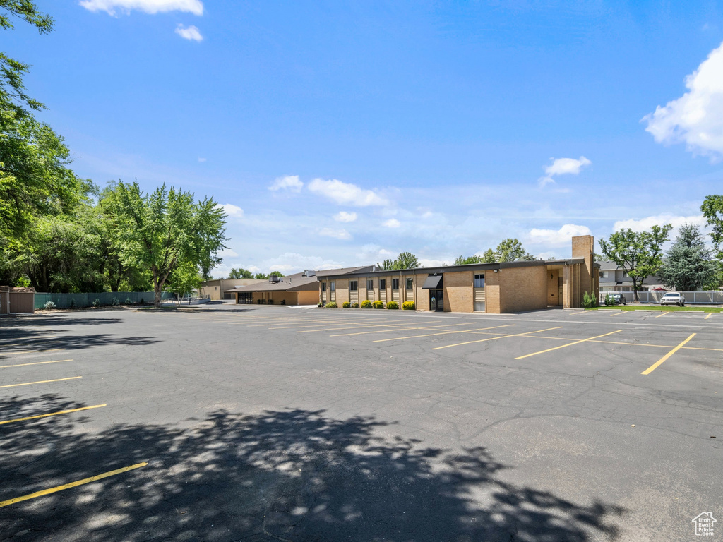 View of uncovered parking lot