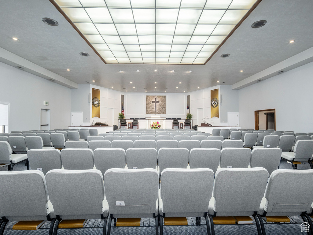 Cinema featuring recessed lighting