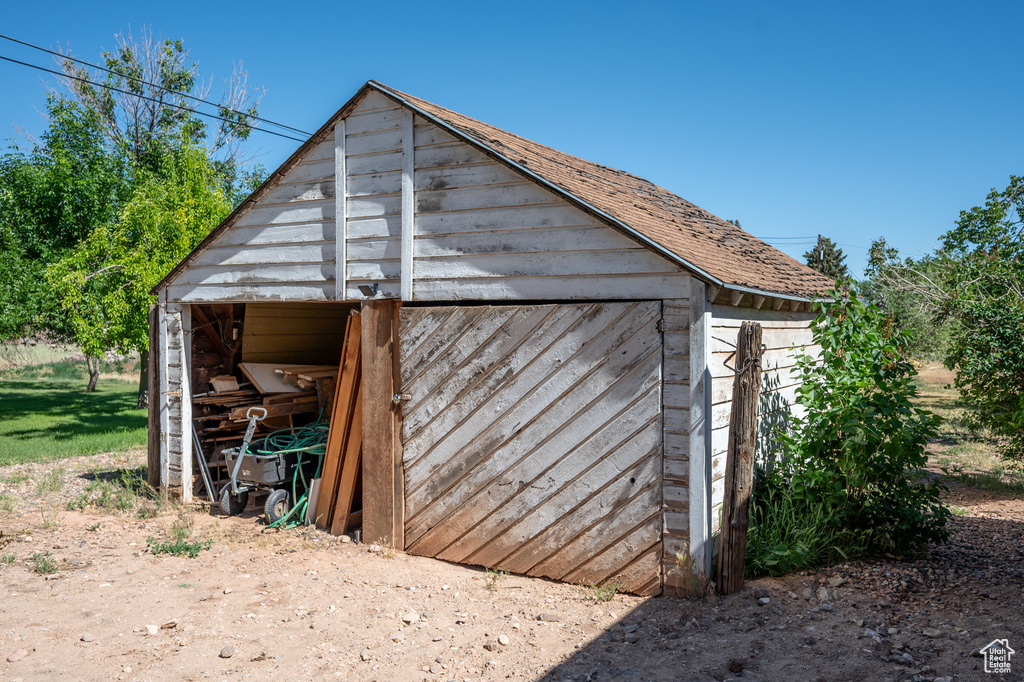 View of outbuilding