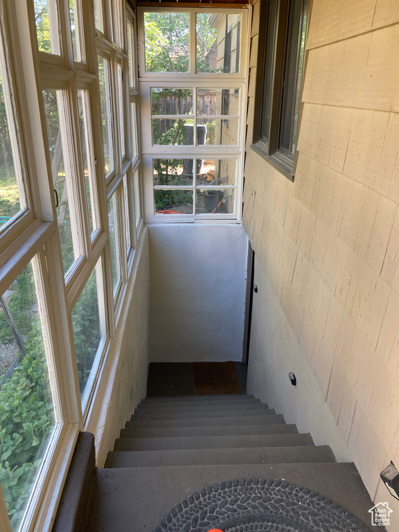 View of stairway