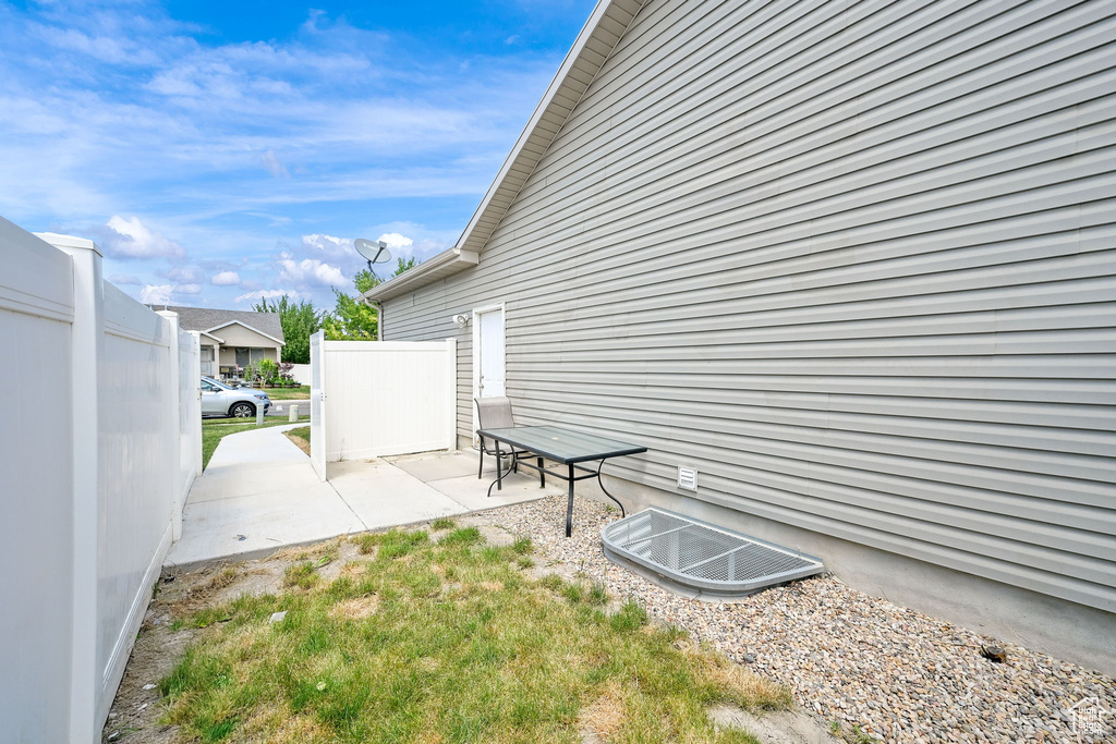 View of yard featuring a patio area