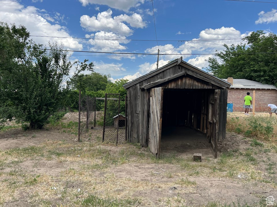 View of outdoor structure
