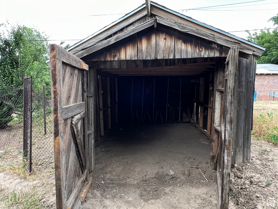 View of outdoor structure