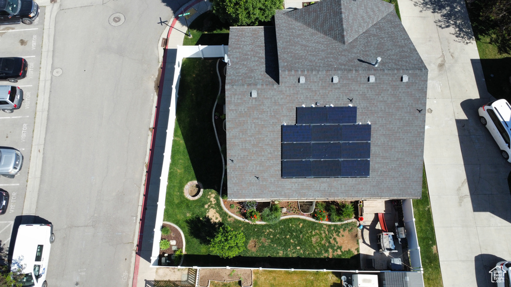 View from above of property
