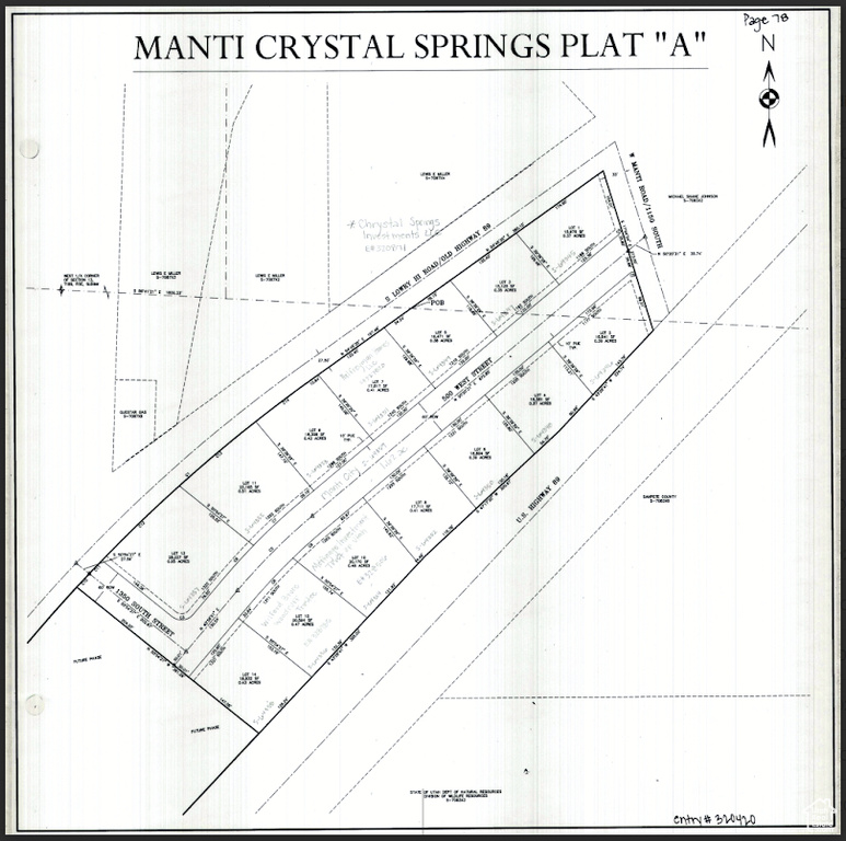 Map of parcels