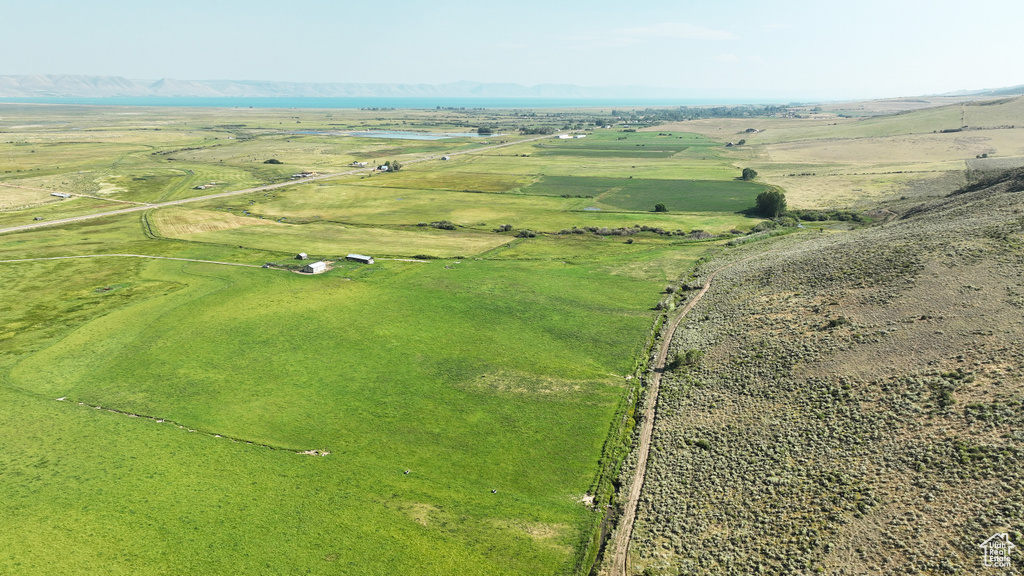 Aerial view of property's location featuring rural landscape