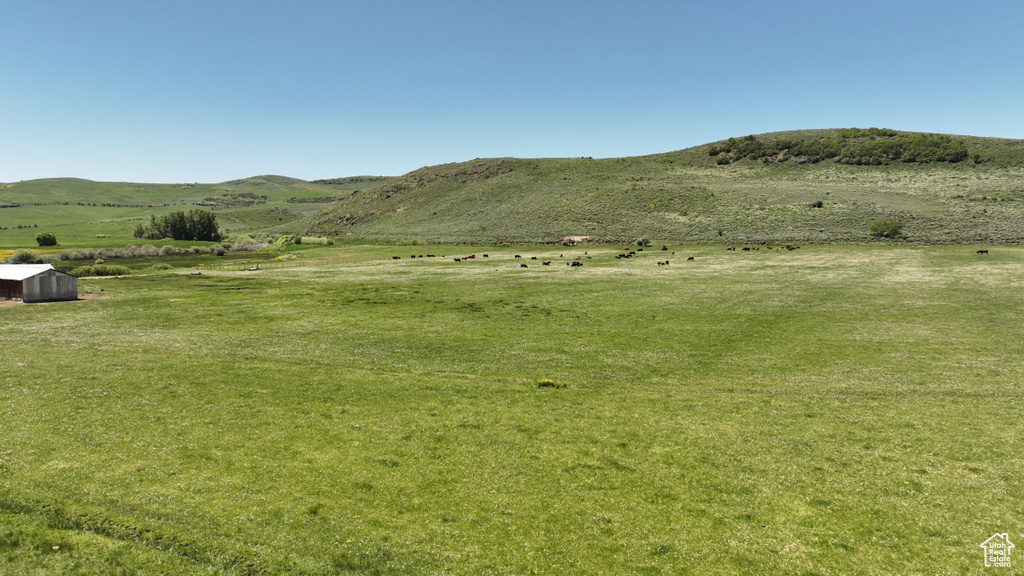 Mountain view featuring rural landscape