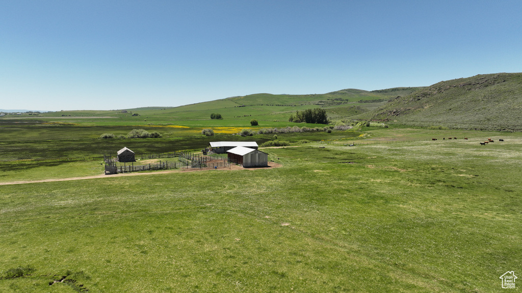 Mountain view featuring rural landscape