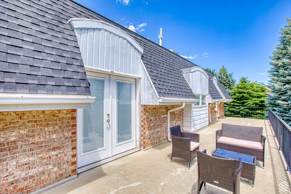 Patio / terrace with french doors and a patio