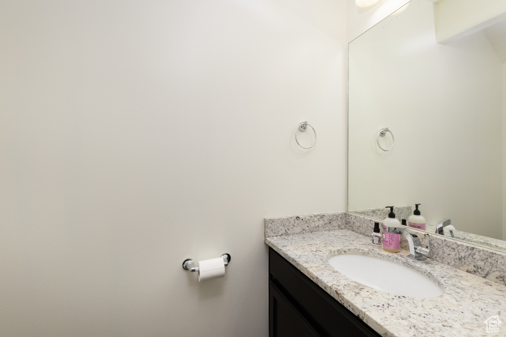 Bathroom featuring vanity