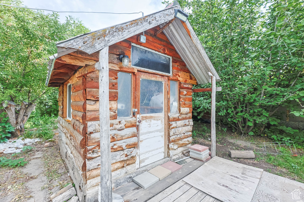 View of outbuilding