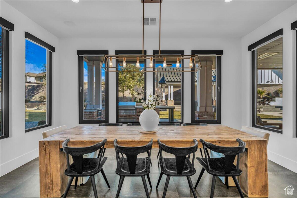 Bar area with plenty of natural light