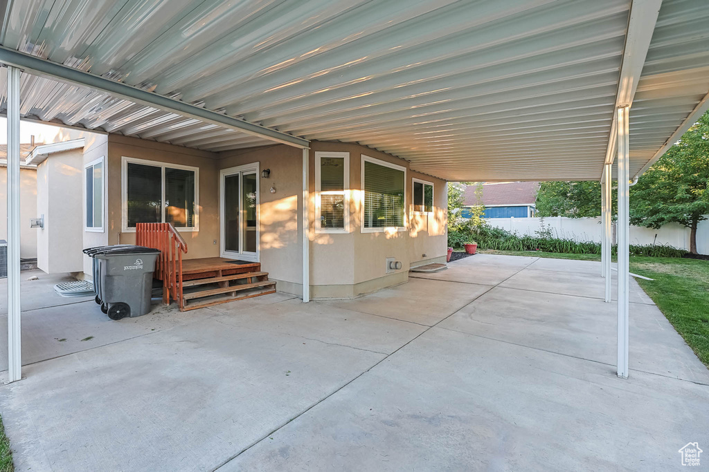 View of patio