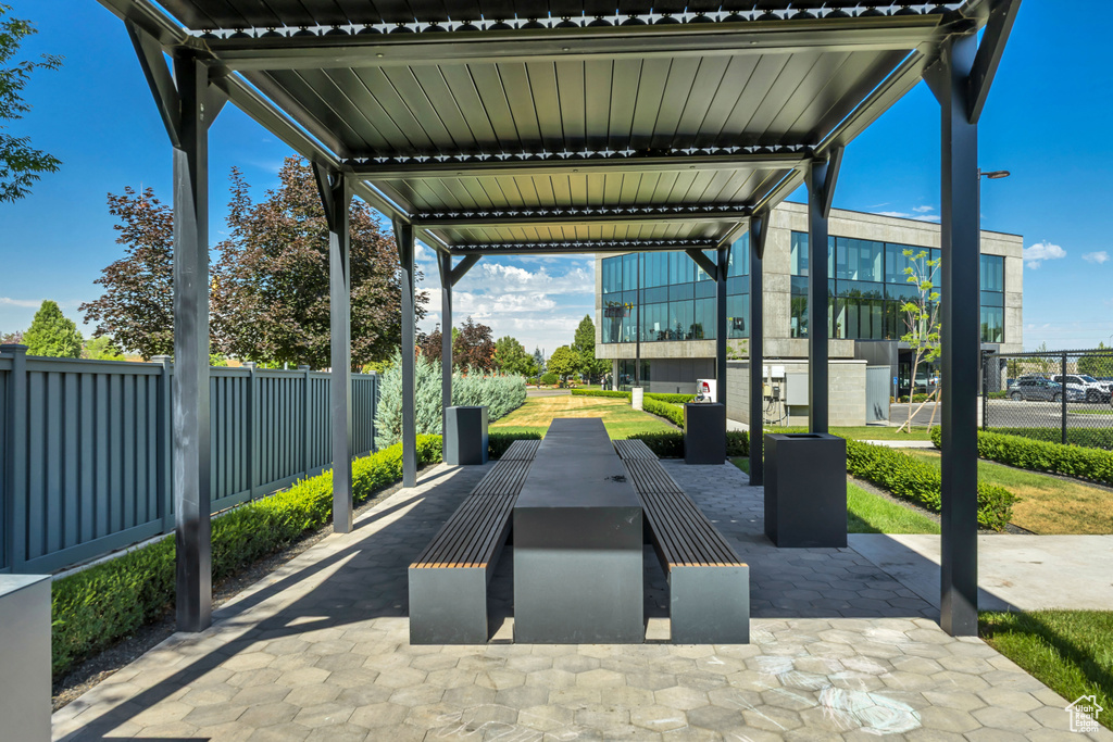 View of patio