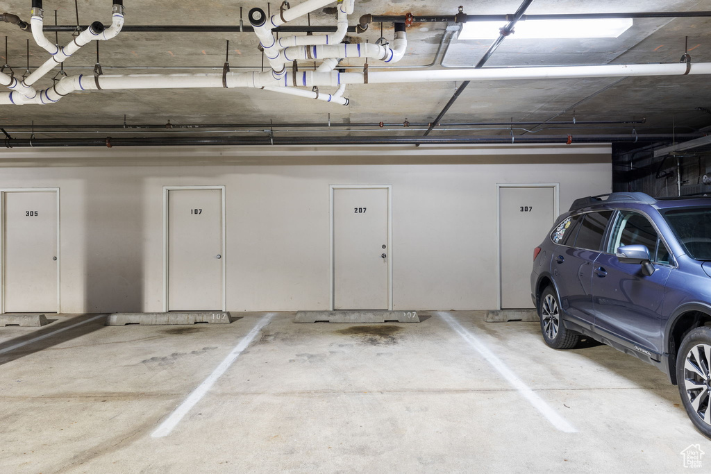View of parking garage