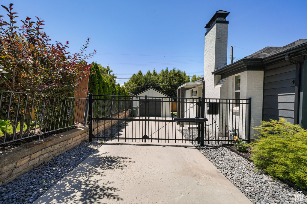 View of gate