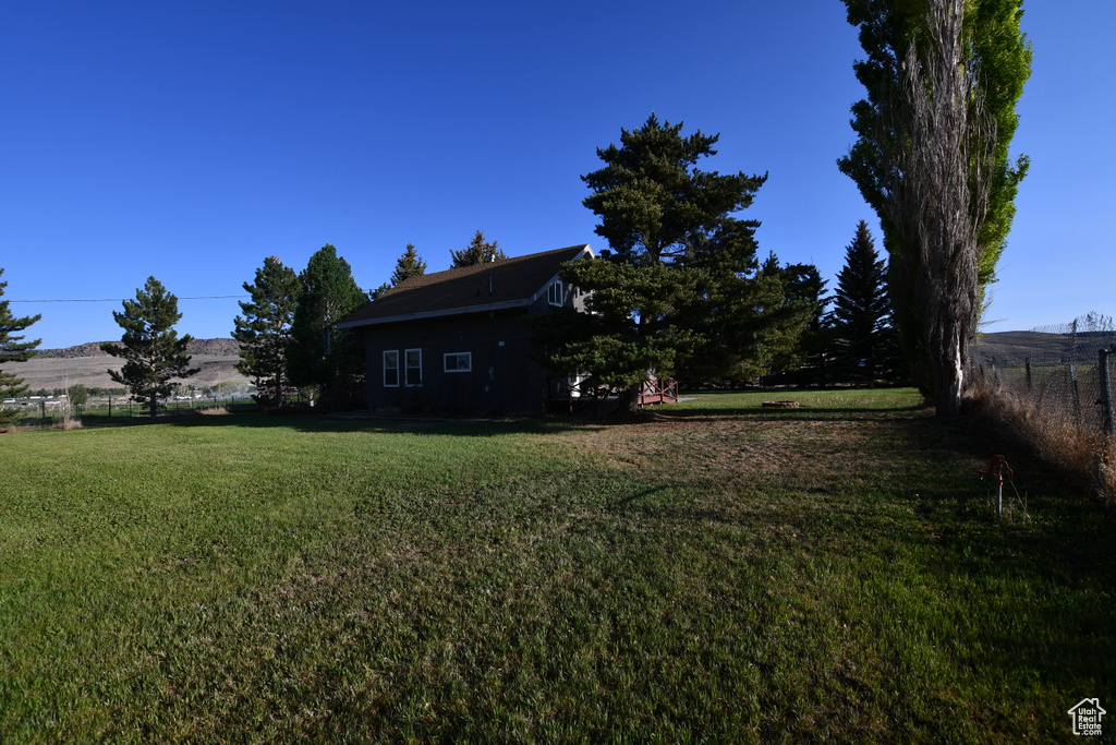 View of green lawn