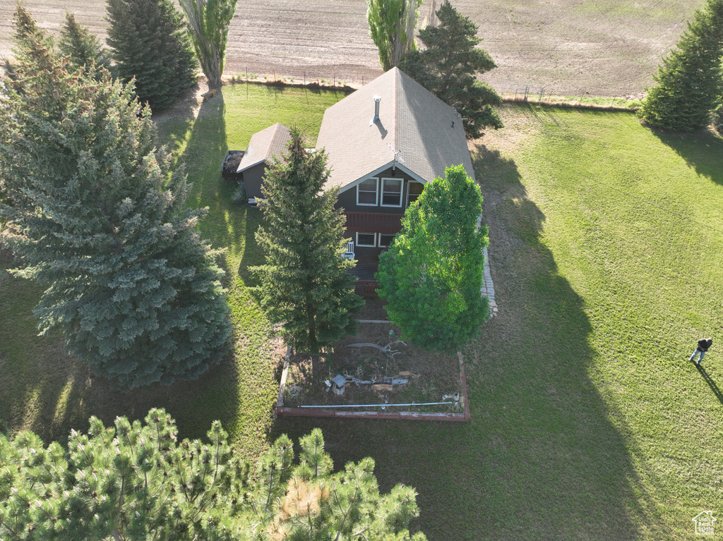 View from above of property
