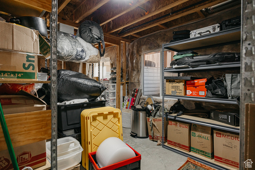 View of storage area