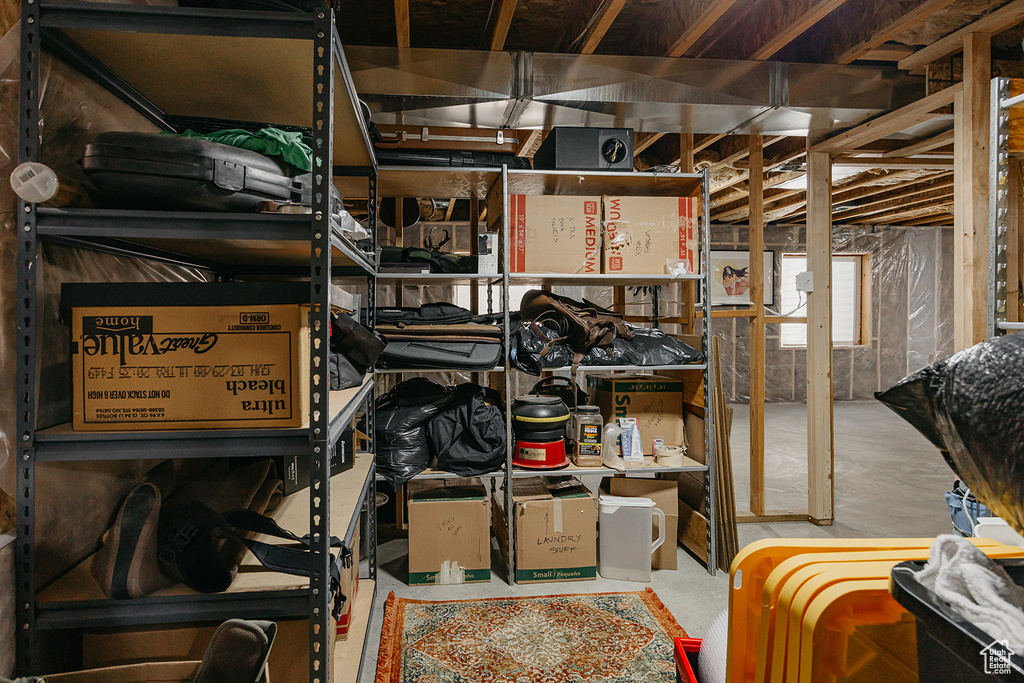 View of storage area