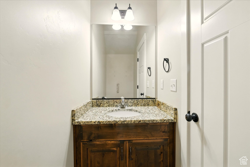 Bathroom featuring vanity